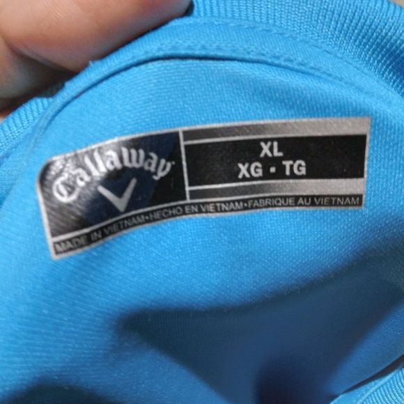 Callaway golf polo shirt mens XL Xlarge blue short sleeve mercy health - Picture 6 of 10